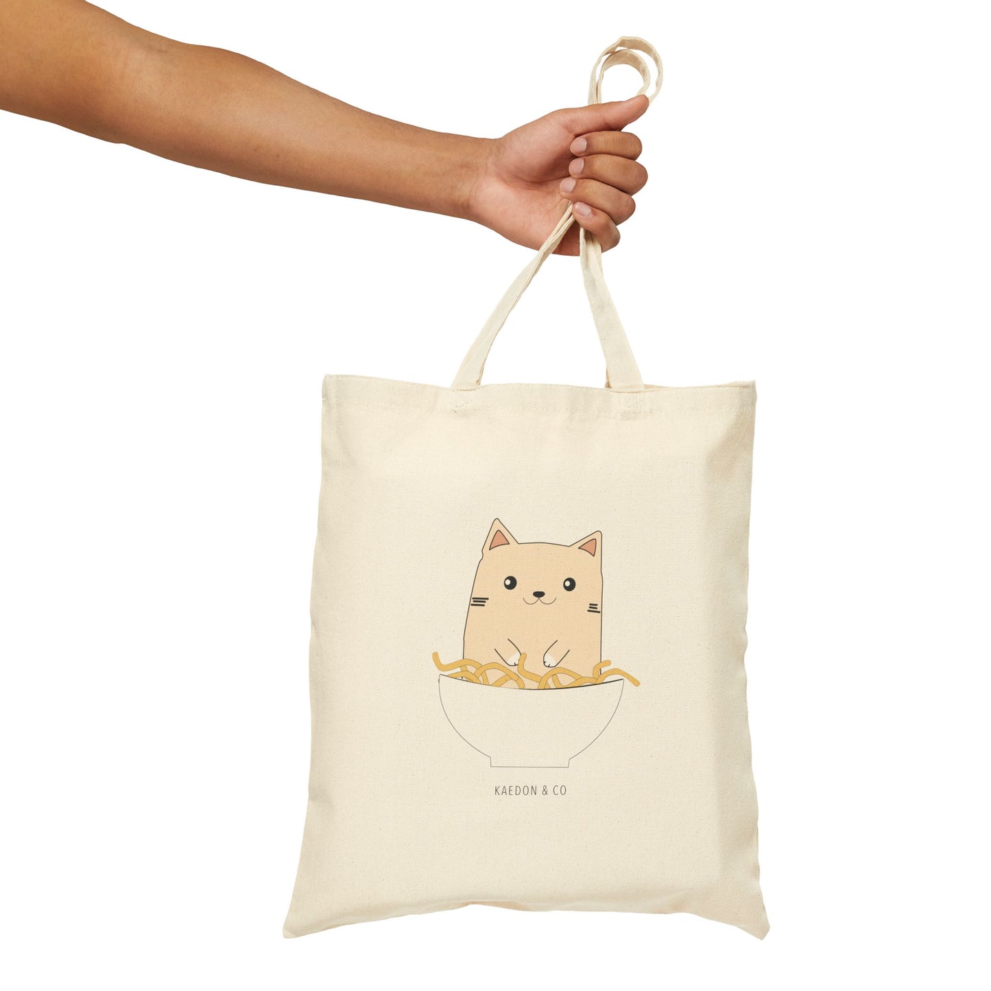 Noodle Bowl Cat Tote Bag